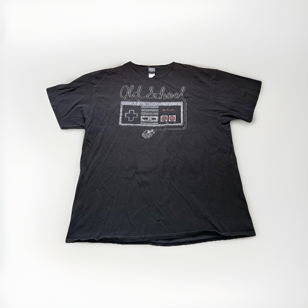 Nintendo Mens T Shirt Size XXL 2X Old School NES Control Logo Pre-Owned